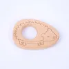 Infant Wooden Teether Toy Natural Wood Teething Accessories Multi Animal Shape Baby Pacifier Chain Pendant Chewable Nursing Toys ZZ