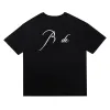 RHUDEシャツデザイナーTシャツメンズシャツ