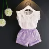 Kids Baby Girls Clothing Clothes T-shirt Vest Top + Shorts