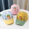 Cappelli Cappelli Summer Kids Mesh Duckbil Hat Boys Girls sottili cappelli da baseball al sole traspirante simpatico Dinosauro bambini picchi di tappo per bambini D240425