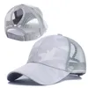 Ball Caps 2024 NOWOŚĆ Summer Camouflage Mesh Trucker Hat Snapback Cap Chapeau Femme Maszy Fair Bun Bun Caps Baseball Caps for Women J240425