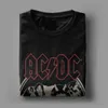 T-shirts masculins Retro Rock Band ACDCS Men T-shirts Amazing Tees Collier à manches courtes