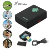 Alarm 2022 Ny Mini A8 No GPS Tracker Locator Real Time Car Kids Pet GSM/GPRS/LBS Tracking Power Adapter med SOS -knapp USB -kabel