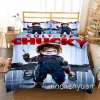 Zestawy horroru film Chucky 3D drukowana kołdra Zestaw Zestaw Twin Full Queen King Size Set Set Styl Bed -Blothes dla młodych K59