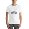 Men's Polos Georgetown Varsity Lettering T-Shirt Graphics Customs Edition Cirtas pesadas para homens
