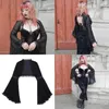 Vestes pour femmes à la mode Punk haussier les épaules pour les femmes Gothic Shawl Goth Crop Top à manches longues