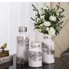 Vasi Ceramic Vase decorazione in stile cinese Luce soggiorno di lusso Disposizione floreale Accessori secchi in porcellana