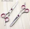 Hair Scissors new arrival kasho 6.0 inch hair cutting scissors blue black pink screw 4CR professional barber thinning Q240425