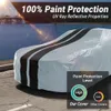 Proteja su vehículo con nuestra cubierta de automóvil de camión premium de 18 capas (protección impermeable, para todo clima de lluvia, nieve, UV, sol y granizo - cubierta exterior completa al aire libre