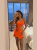 Chic Shiny Short Dress for Women Elegant Spaghetti Strap Sleeveless BodyCon Holiday Dresses 2024 Female Beach Party Vestidos 240424