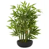 Fleurs décoratives 20 "Bamboo plante artificielle verte