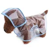 Regenjassen PET Leveringen Dog Regenjas Pet Huted Hood Dof Jacket Kleding Honden Dogs Puppy Regen Poncho Transparante regenkleding Raincoat