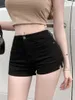 Women's Shorts Korejpaa Casual Retro Sexy High Waisted Jeans Chic Love Pockets Design Versatile Bodycon Straight Wide Leg Denim Bottoms