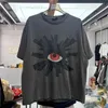 Herren-T-Shirts Sommer Kreativer Fun Eye Foam bedruckt Short Slve T-Shirt Herren Hochwertige Baumwolle losen übergroße obere H240425