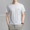 T-shirts masculins T-shirt de soie de glace d'été pour hommes à manches courtes froides