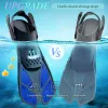 Accessories Snorkel Fins Adjustable Buckles Swimming Flippers Short Silicone Scuba Diving Shoes Open Heel Travel Size Adult Men Womens