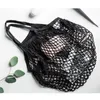 Storage Bags Portable Net Bag Shopping Mesh For Fruit Vegetable Washable Eco-Friendly Handbag Cotton Foldable