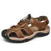 Boots Summer Men Leather Beach Shoes Antislip Soft Slipon Sandals Breathable Waterproof Comfortable Shoes