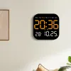 Relógios Relógio de parede LED com controle de temperatura de controle remoto Relógio de parede do calendário para sala de estar Plástico relógio plástico multifuncional