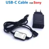 Adaptery PD ładowarka ACPW10AM 8V USB C ZASADKOWY KABELA BANKU ZA DO SONYCAM NEXVG10 VG10 NEXFS700 ALPHA SLTA58 A99 A57 A77 A10