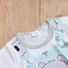 Endelar Summer Boys and Girls Cute Cartoon Koala Bekväm casual kortärmad rund nacke baby bodysuit