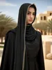 Hijabs New Muslim Bubble Chiffon Hijab Shaws with Chain Luxury Diamond Jewelry Headwrap 이슬람 라마단 히잡 스카프 레이디 헤드 스카프 D240425