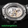 AP Crystal Wrist Watch Royal Oak Series 26579ce Black Ceramic Automatic Machinery Mens 41mm Black Ceramic Watch