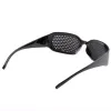 Rahmen schwarz Unisex Sichtpflege Pin Augenübungen Brillen Pinhole Brille Sehvermögen Verbesserung Kunststoff Hochqualität