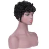 Pixie Cut Wig For Women Human Hair Wig with Bangs Curly Wig Brésilien Vierge Human Heuvr