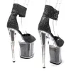 Dance Shoes Women 20CM/8inches Glitter Upper Sexy Exotic High Heel Platform Party Sandals Pole Model Shows 276