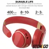 Accessories Stonego Stereo Bluetooth Headphones Foldable Wireless Headset Hifi Deep Bass Sound Hd Microphone Pu Leather Earmuffs