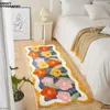 Tapijten Ins Fluffy Soft Slaapkamer Tapijt Leuke kinderblaas Bloemkap Kinderkamer Kinderkamer Non-slip Baby Mats Lange woonkamer Decor Matten