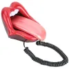 Accessoires Home Téléphone Multifinectional Red Grande Tongue Forme Téléphone Corded Corded Fidline Téléphone Mouth Téléphone pour Home Hotel Utilisation