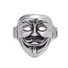 Male Personality Trendy Exaggerated Opening Adjustable Titanium Steel Ring Hip Hop Jewelry Accessories