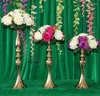 Ljushållare H32CM/38CM/48CM Europen Style Metal Holder Stick Wedding Centerpiece Event Romantic Flower Road Rack