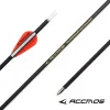 Arrow 12pcs ID4.2 mm Flèche de carbone pur SP250 300 350 400 500 600 700 800 900 1000 1100 1300 1500 Recurve de tir à l'arc / composé de chasse à l'arc