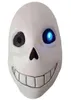 Maski imprezowe nowe Halloween świetliste nakrycie głowy Undertale Mask Sans Blue Eye Morza LED MASK DORODZI COS G2205191574013