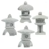Tuindecoraties retro gazebo Chinese lantaarns mini pagoda model decoratie steen miniatuur standbeeld zandsteen home accessoires