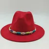 Szerokie brzegowe czapki wiadra czapki zamszowe fedora dla mężczyzn kobiety nowy modny kapelusz czapka fleta flet kapelusz wiosna zima sombre hombre y240425
