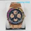 AP Movement Wristwatch Royal Oak Series 26614or Rainbow Plate Calendar Watch Mens Automatic Mechanical Watch Limited Watch