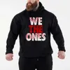 Erkek Hoodies Sweatshirts Roman, kan çizgisini saltanat ediyoruz bizler adam hoodie bahar sonbahar erkek büyük boy kazak yeni moda adam kıyafetleri sweatshirt t240425