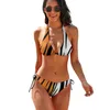 Swimwear Women Tiger Stripes Bikini Set Sexy Animal Print Swimsuit Rave Rave Imprimé STRING Fantasy Swimsuits