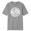 T-shirts masculins AC haute tension 1975 DC Black Vente chaude Summer Men Coton T-shirt Côtes courtes Cool Hip Hop Streetwear Hipster Korea Style Teesl2404