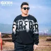 Gxxh Brand Trendy Breat Men's Wear 2024 Autumn/Winter Fat Plus Plus, versatile Magile a collo rotondo personalizzato