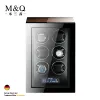 Cases Luxury Automatic Watch Winder Safe Box with Mabuchi Motor LCD Touch Screen and Wooden Watch Accessories Boxes Remote Control