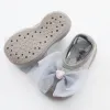 Walkers first shoes baby walkers baby girl shoes slippers soft rubber sole glitter baby shoes newborn baby booties bow sock shoe fashion