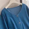 160 kg plus taille Bust pour femmes 170 été en vrac à manchette en V longue robe en jean bleu 6xl 7xl 8xl 9xl 10xl xx2558 240417