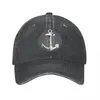 Ball Caps Anchor Baseball Vintage Distressed Washed Nautical Captain Headwear For Men Women Outdoor All Seasons Travel Hats Cap