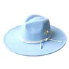 ワイドブリムハットバケツハット9.5ビッグブリムフェドラハット女性贅沢な男性卸売帽子ピーチハートトップツイードハットジャズハットトップハットパナマY240425