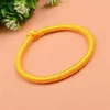 Очарование браслетов желтые тибетские буддийские браслеты для женщин мужчины вручную узлы веревочный браслет дружба украшения